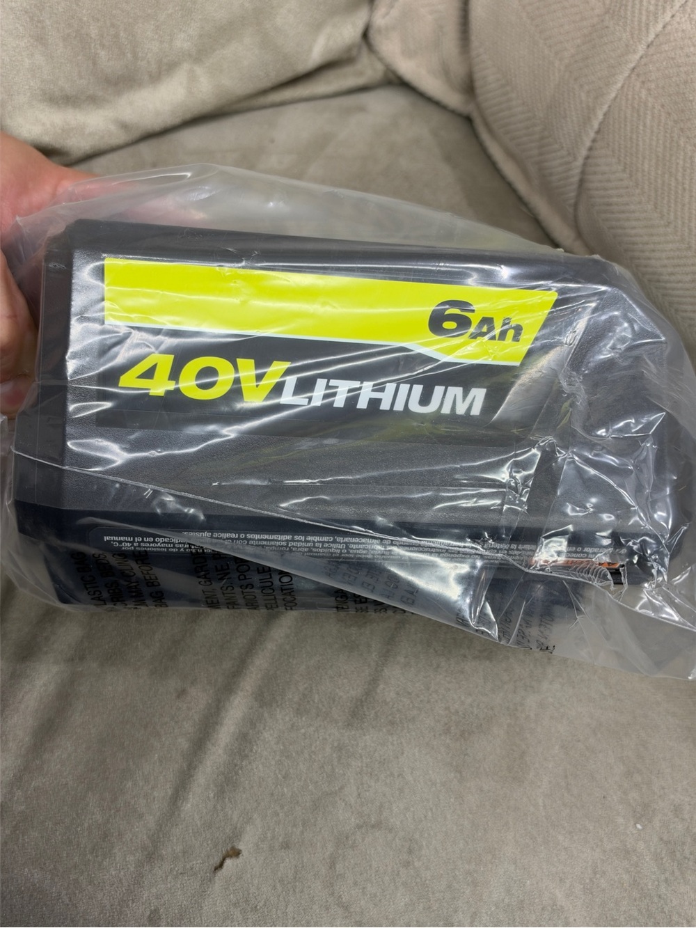 Ryobi 40V Battery+Charger Kit 6.0 Ah Lithium-Ion OEM
